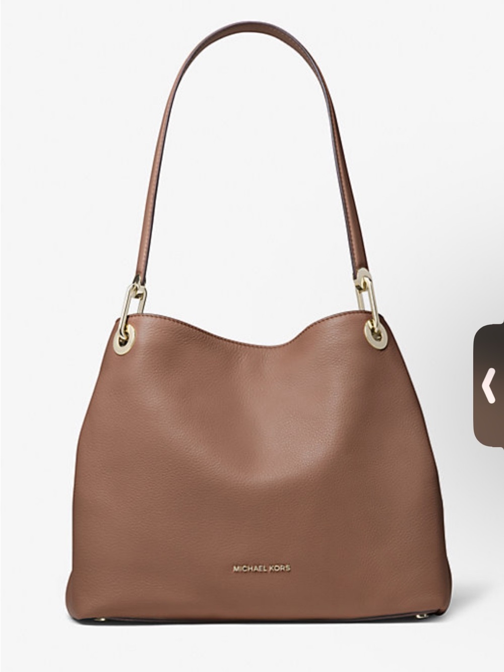 Michael Kors Large RAVEN Brown Pebble Raven Purse